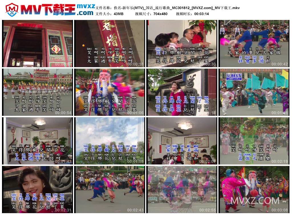 佚名-新年乐(MTV)_国语_流行歌曲_MC301812